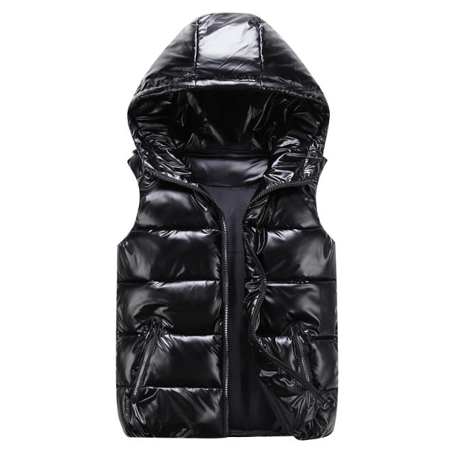 Padded Gilet With Hood - Trendy Ladies Sleeveless Jacket