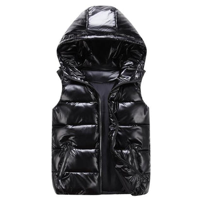 Padded Gilet With Hood - Trendy Ladies Sleeveless Jacket
