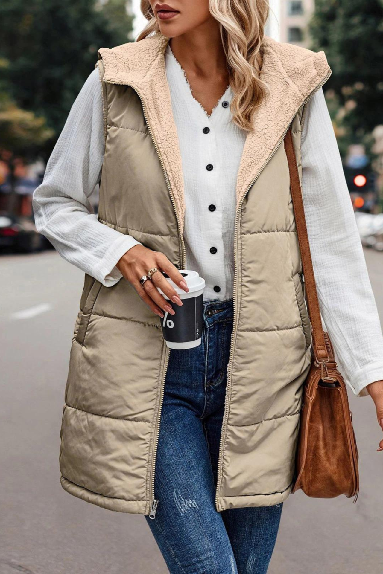 Padded Hooded Gilet - Lightweight Ladies Sleeveless Vest
