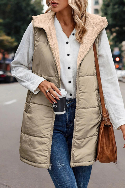 Padded Hooded Gilet - Lightweight Ladies Sleeveless Vest