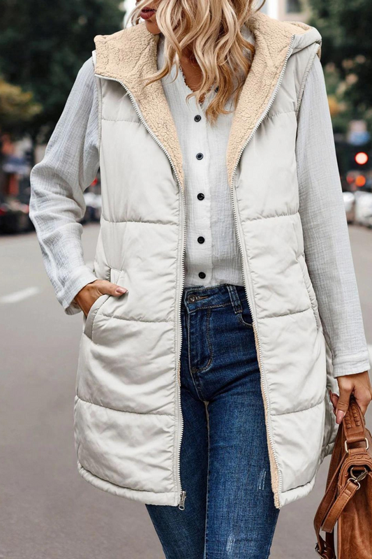 Padded Hooded Gilet - Lightweight Ladies Sleeveless Vest