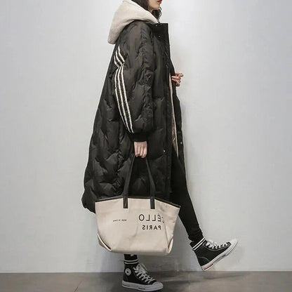 Padded Long Coat - Stylish Ladies Winter Outerwear