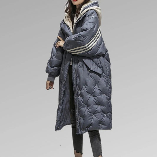 Padded Long Coat - Stylish Ladies Winter Outerwear