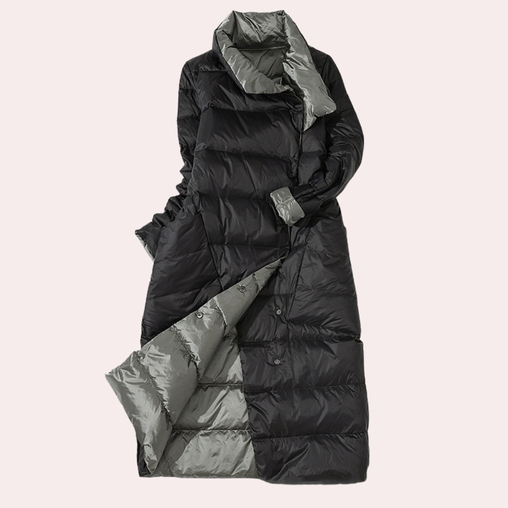 Padded winter coat - long ladies padded jacket