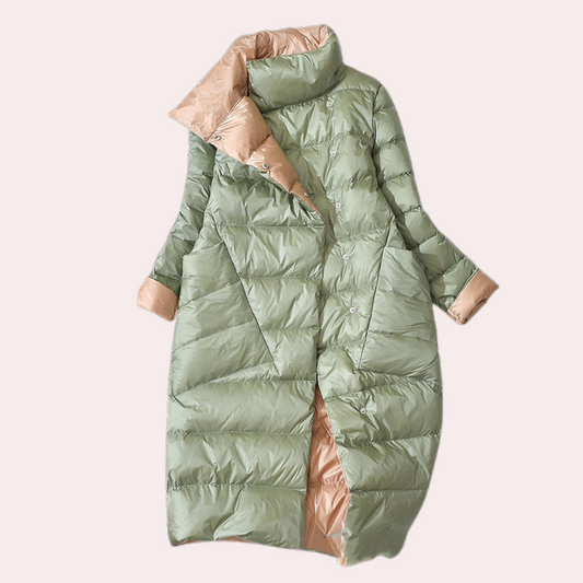 Padded winter coat - long ladies padded jacket