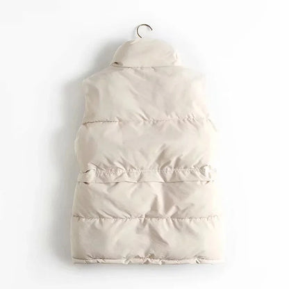 Padded women’s vest - practical sleeveless outerwear for ladies