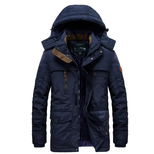 Parka Jacket - Robust Fleece-Lined Outerwear For Men