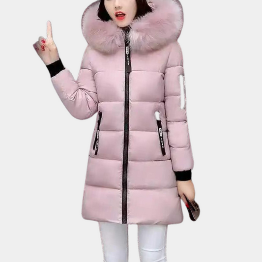 Puffer Coat - Stylish Ladies Hooded Padded Jacket