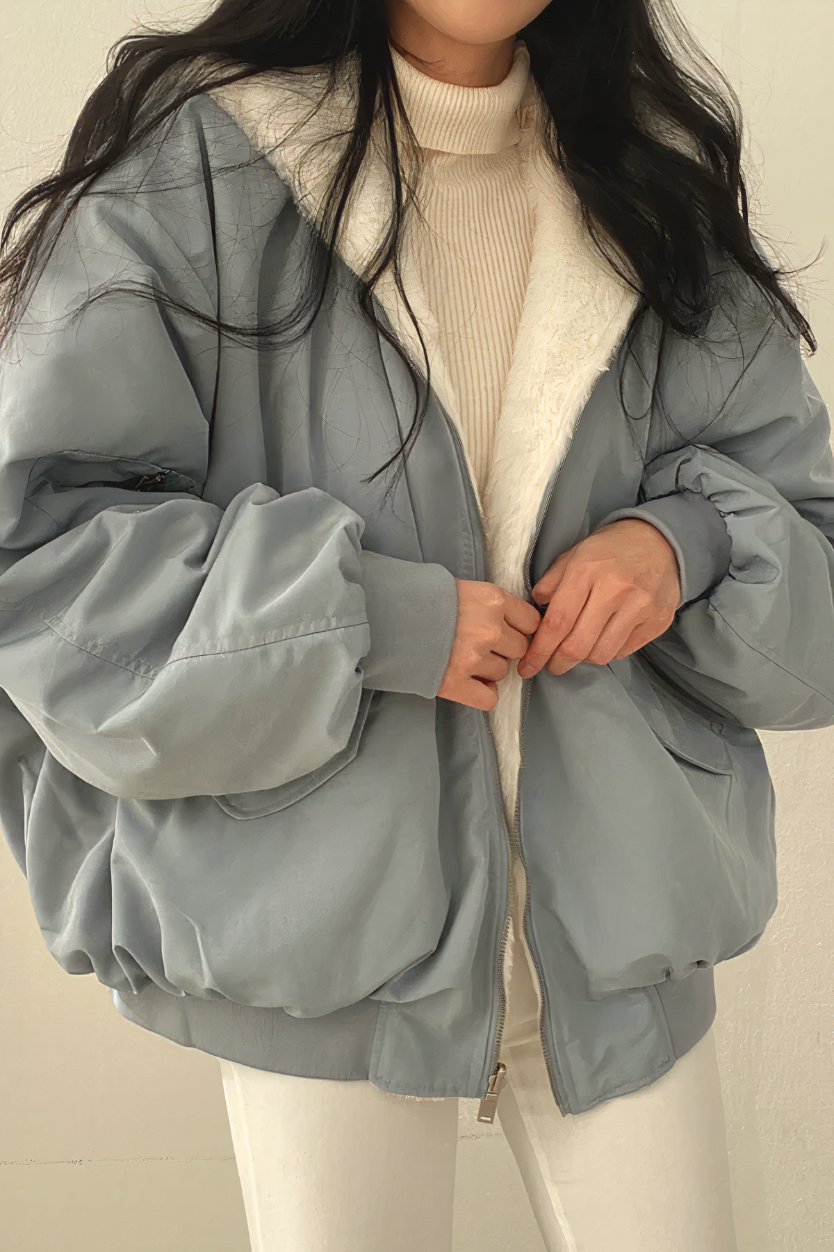Puffer Jacket - Stylish Winter Coat With Fur-Lined Collar