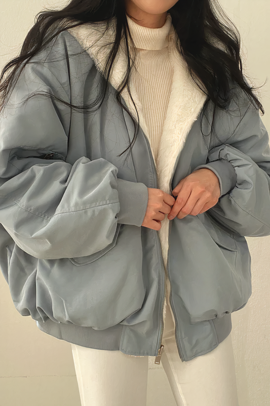 Puffer Jacket - Stylish Winter Coat With Fur-Lined Collar