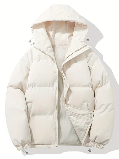 Puffer Jacket - Stylish Winter Coat With Hood For Ladies