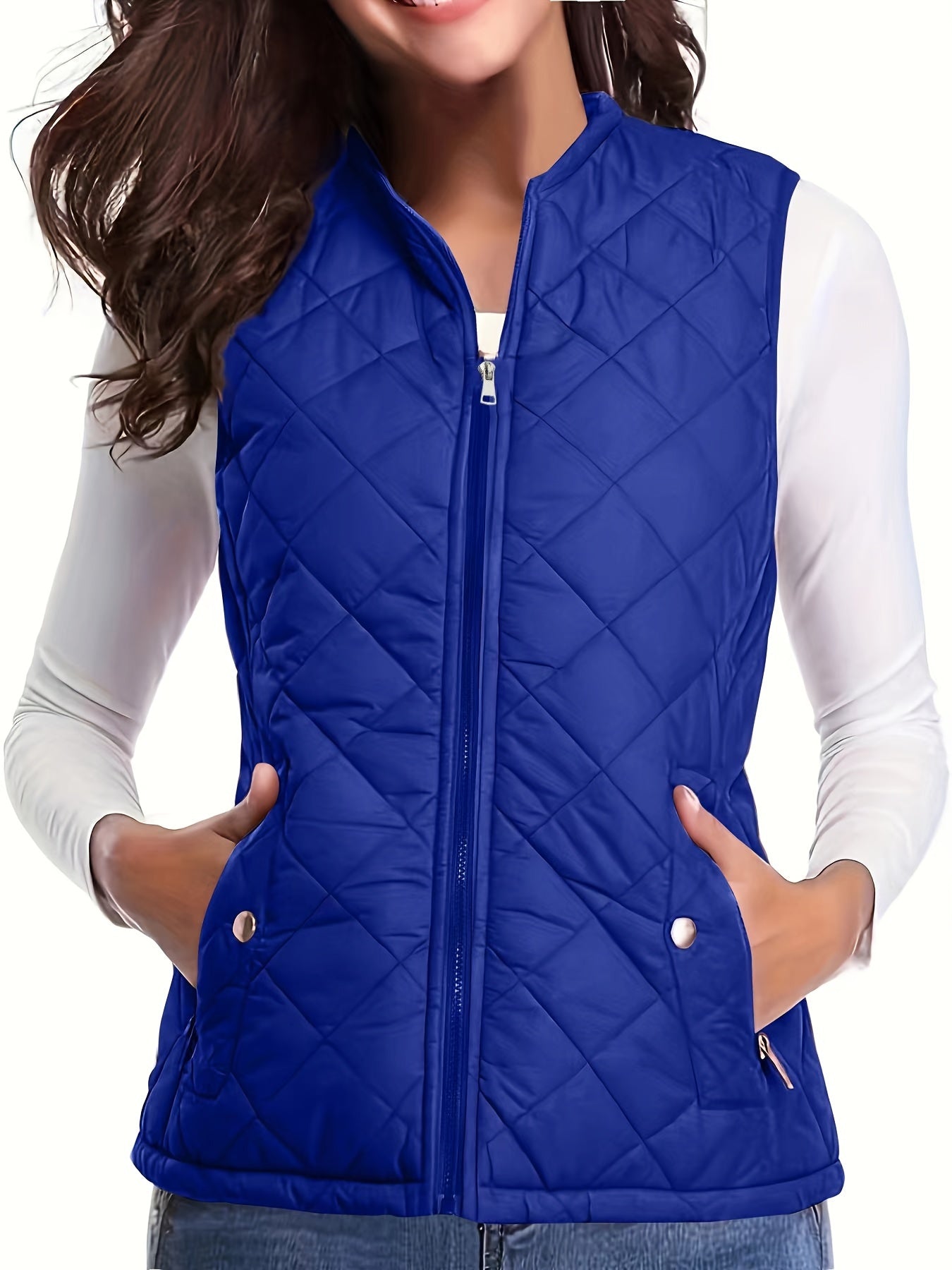 Quilted Gilet - Stylish Sleeveless Ladies Vest