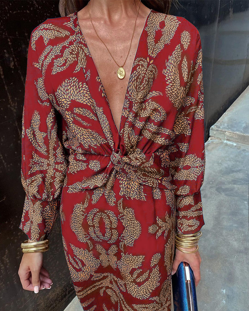 Sophisticated Midi Dress - Stylish Women'S Dress With Detailed Design