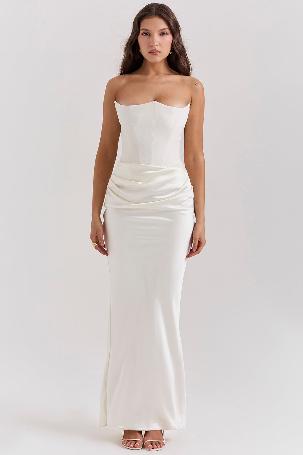 Strapless Corset Maxi Dress - Elegant Ladies Evening Gown