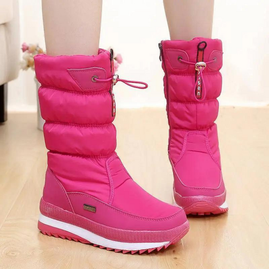 Stylish Winter Boots - Ladies Padded Waterproof Ankle Boots