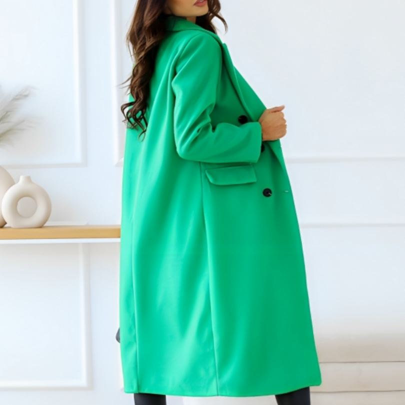 Trench Coat - Sophisticated Long Women'S Winter Coat