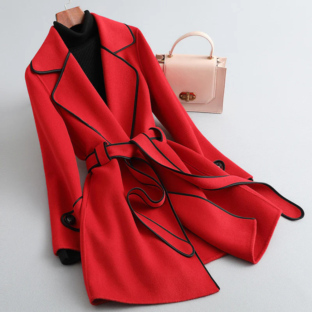 Trench coat - stylish ladies belted outerwear