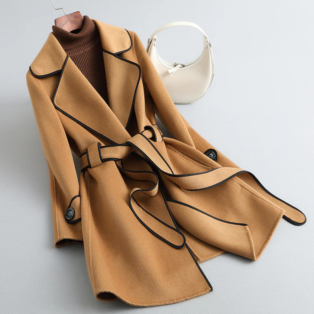Trench coat - stylish ladies belted outerwear