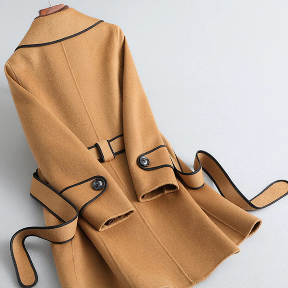 Trench coat - stylish ladies belted outerwear