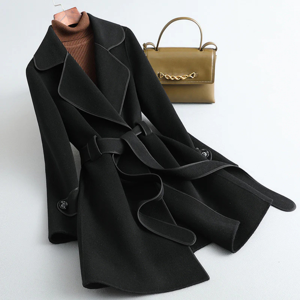 Trench coat - stylish ladies belted outerwear