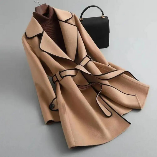 Trench coat - stylish ladies belted outerwear
