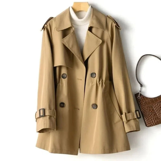 Trench coat - stylish ladies double-breasted coat