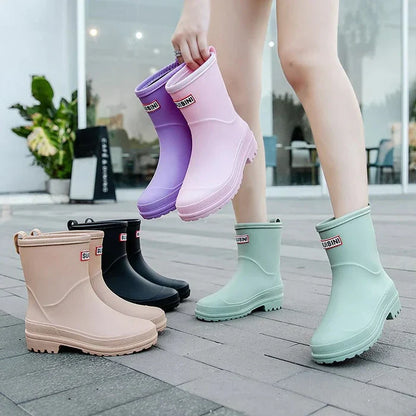 Waterproof Ankle Wellies - Lasting Ladies Rain Boots