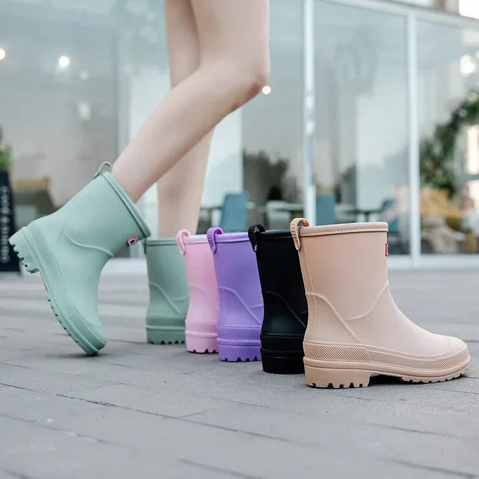 Waterproof Ankle Wellies - Lasting Ladies Rain Boots