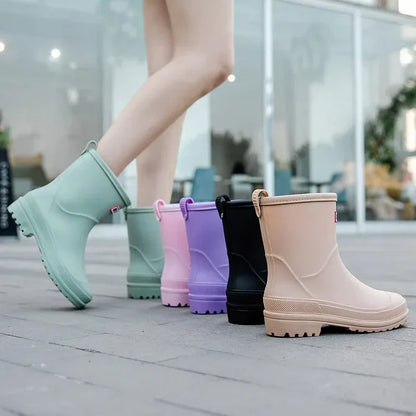 Waterproof Ankle Wellies - Lasting Ladies Rain Boots