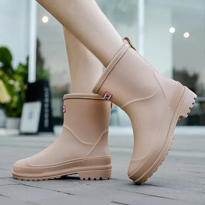 Waterproof Ankle Wellies - Lasting Ladies Rain Boots