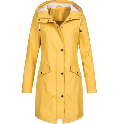 Waterproof Ladies Parka Coat - Stylish Long Rain Jacket