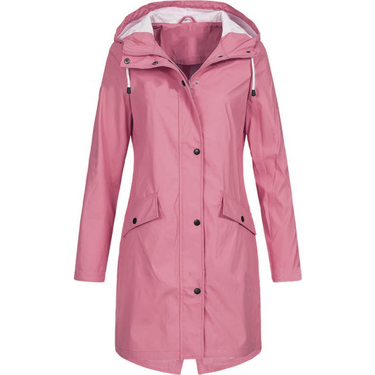 Waterproof Ladies Parka Coat - Stylish Long Rain Jacket