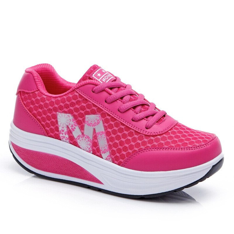 Wedge Sneakers - Cozy Ladies Casual Footwear