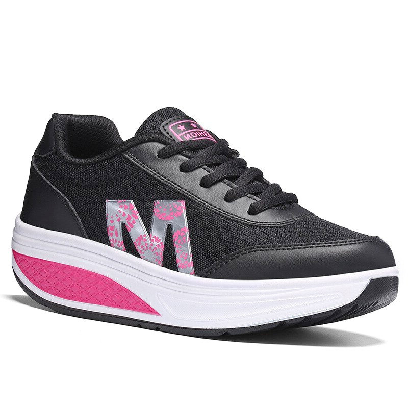 Wedge Sneakers - Cozy Ladies Casual Footwear