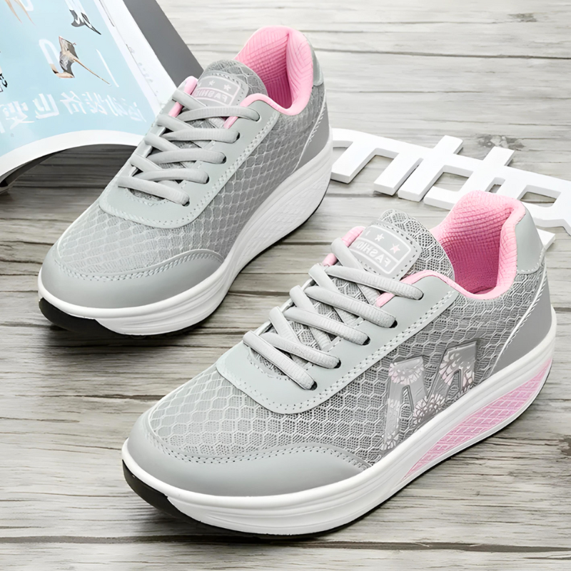 Wedge Sneakers - Cozy Ladies Casual Footwear