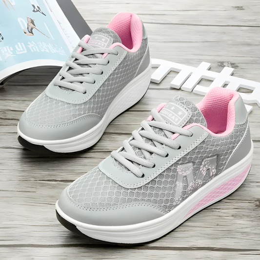 Wedge Sneakers - Cozy Ladies Casual Footwear