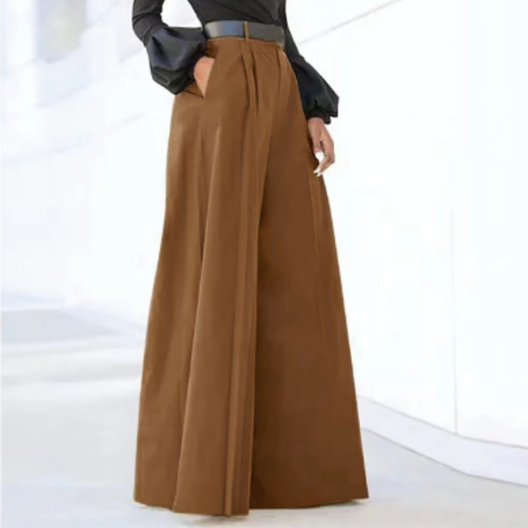 Wide Leg Trousers - Tailored Women'S High-Waisted Pants