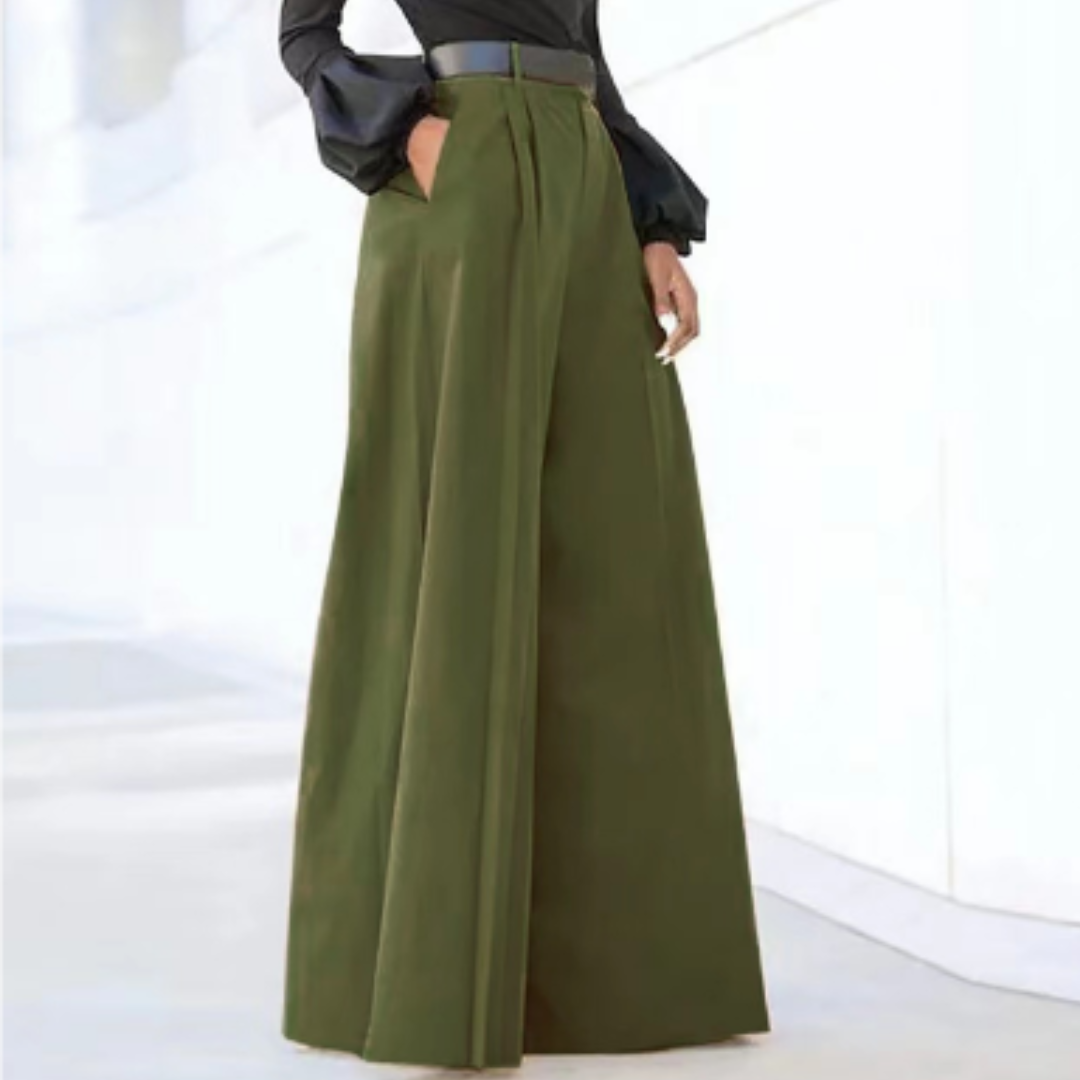 Wide Leg Trousers - Tailored Women'S High-Waisted Pants