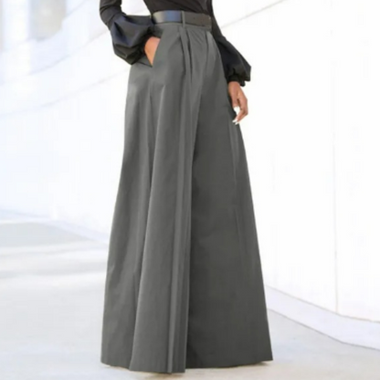 Wide Leg Trousers - Tailored Women'S High-Waisted Pants