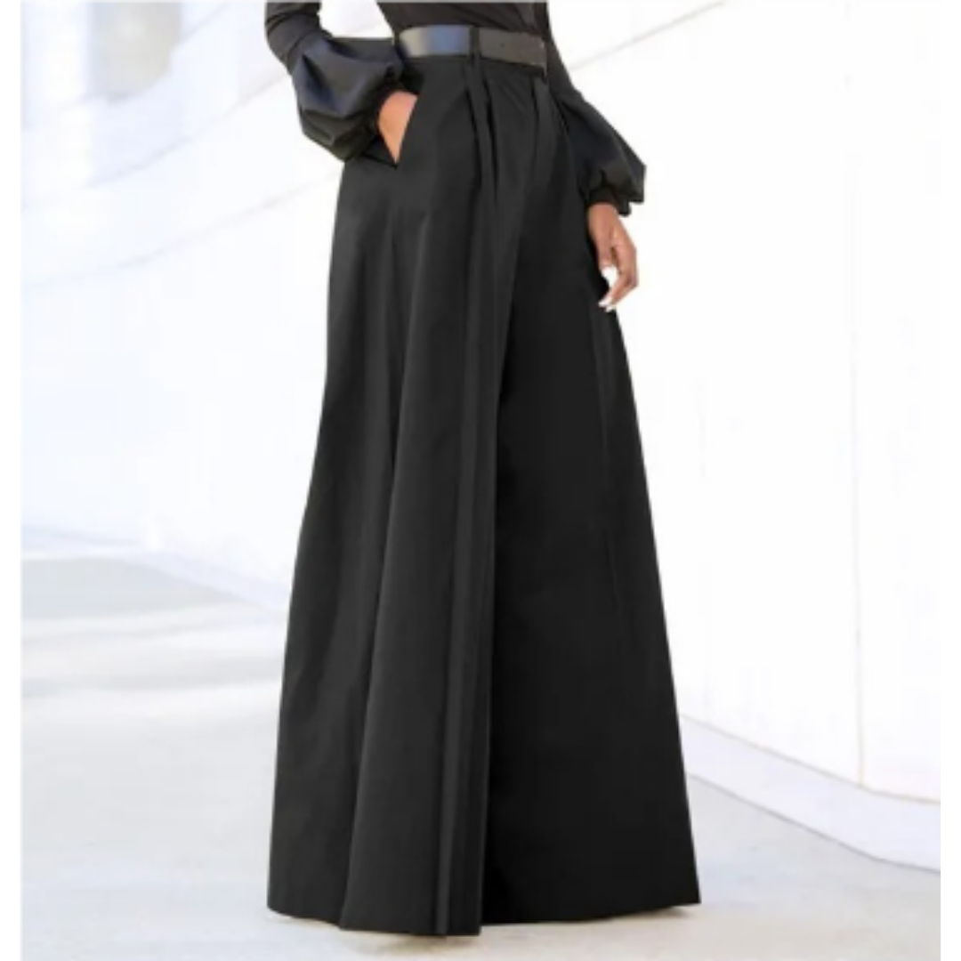 Wide Leg Trousers - Tailored Women'S High-Waisted Pants
