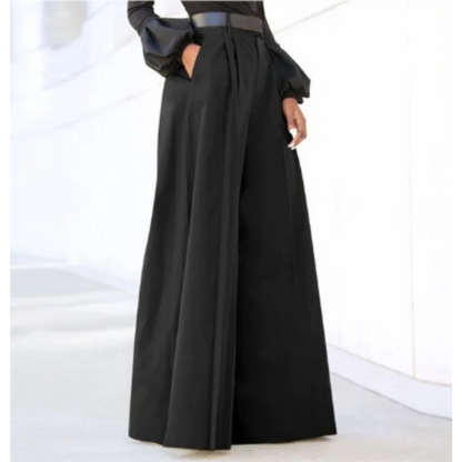 Wide Leg Trousers - Tailored Women'S High-Waisted Pants