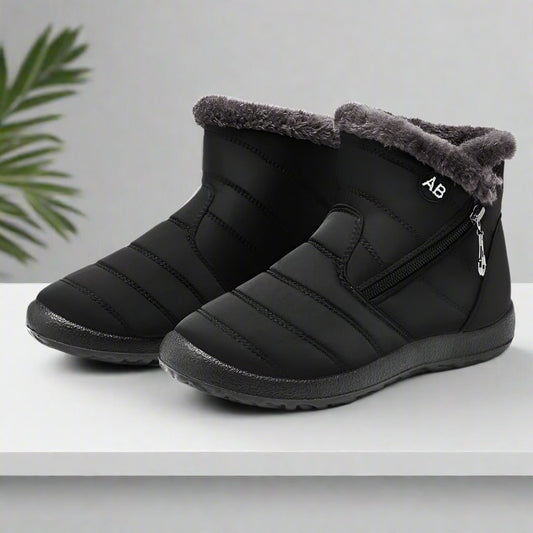 Winter Boots - Chic And Warm Ladies Ankle Boots