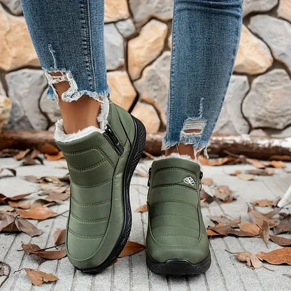 Winter boots - cosy ladies ankle boots with faux fur lining