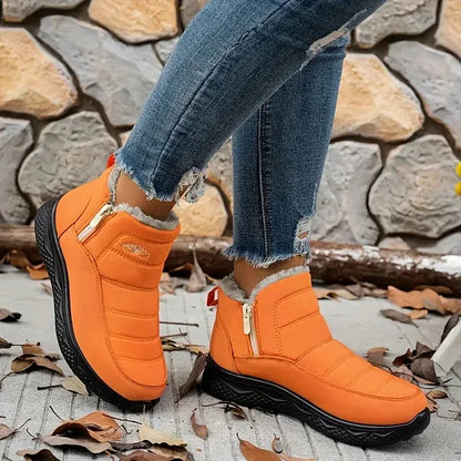 Winter boots - cosy ladies ankle boots with faux fur lining