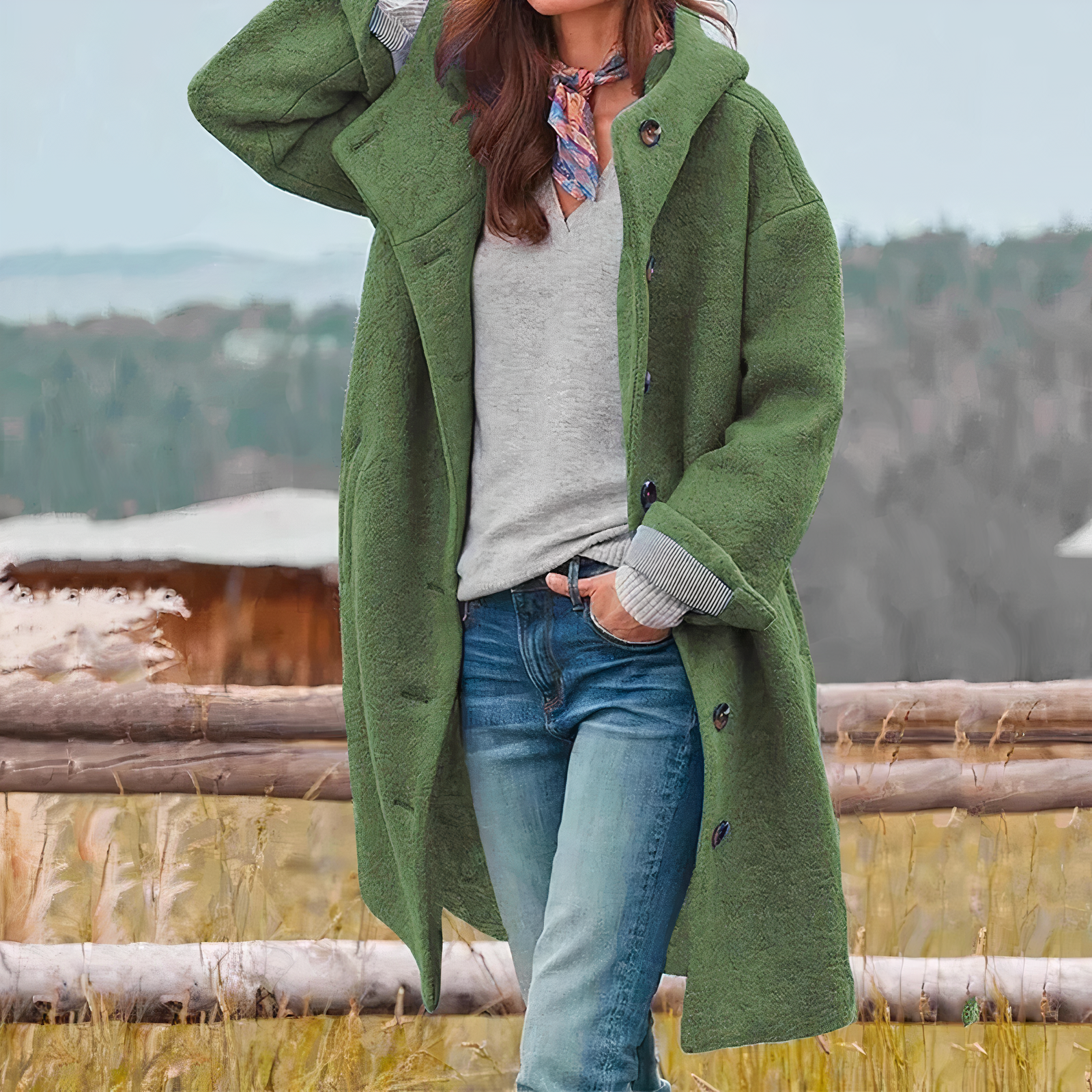 Wool Coat - Stylish Long Ladies Coat For All Seasons