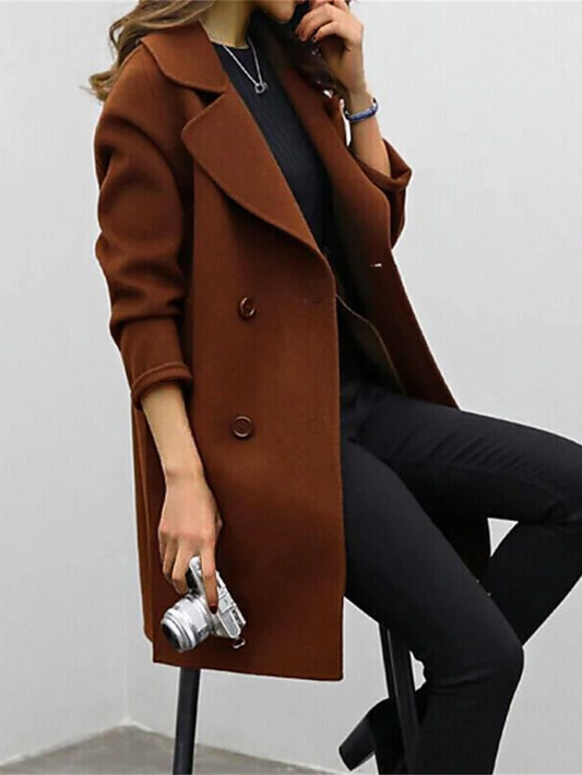 Wool Trench Coat - Sophisticated Women'S Winter Overcoat